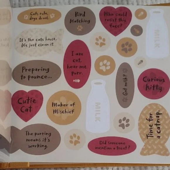 HALLMARK HAPPY TAILS CAT SCRAPBOOK PHOTO ALBUM 6.5" X 7.5" X 1 1/2" UNUSED - Picture 7 of 9